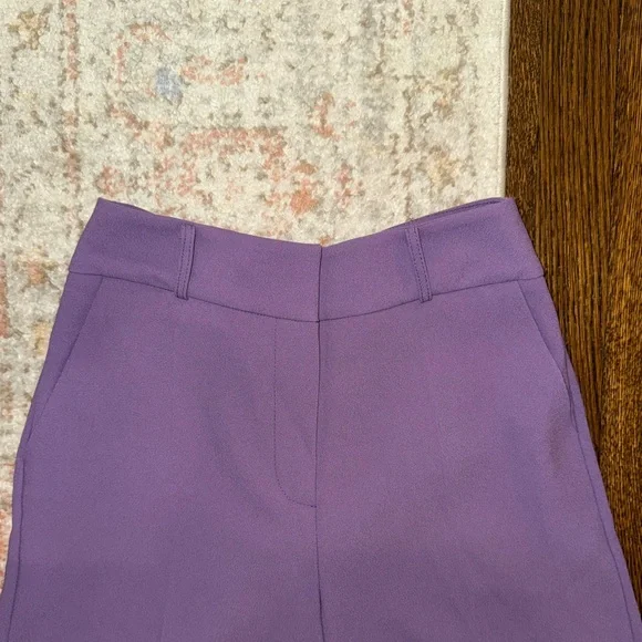 Purple Wide Leg Trousers - Picture 6 of 6